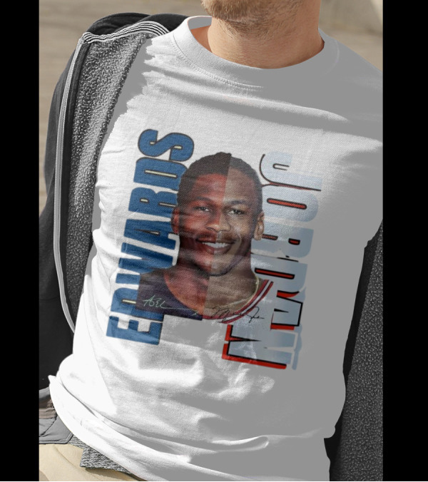 Edwards Jordan Basketball Signatures Split Face T-Shirt