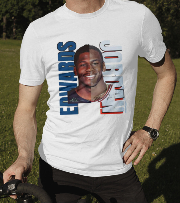 Edwards Jordan Basketball Signatures Split Face T-Shirt