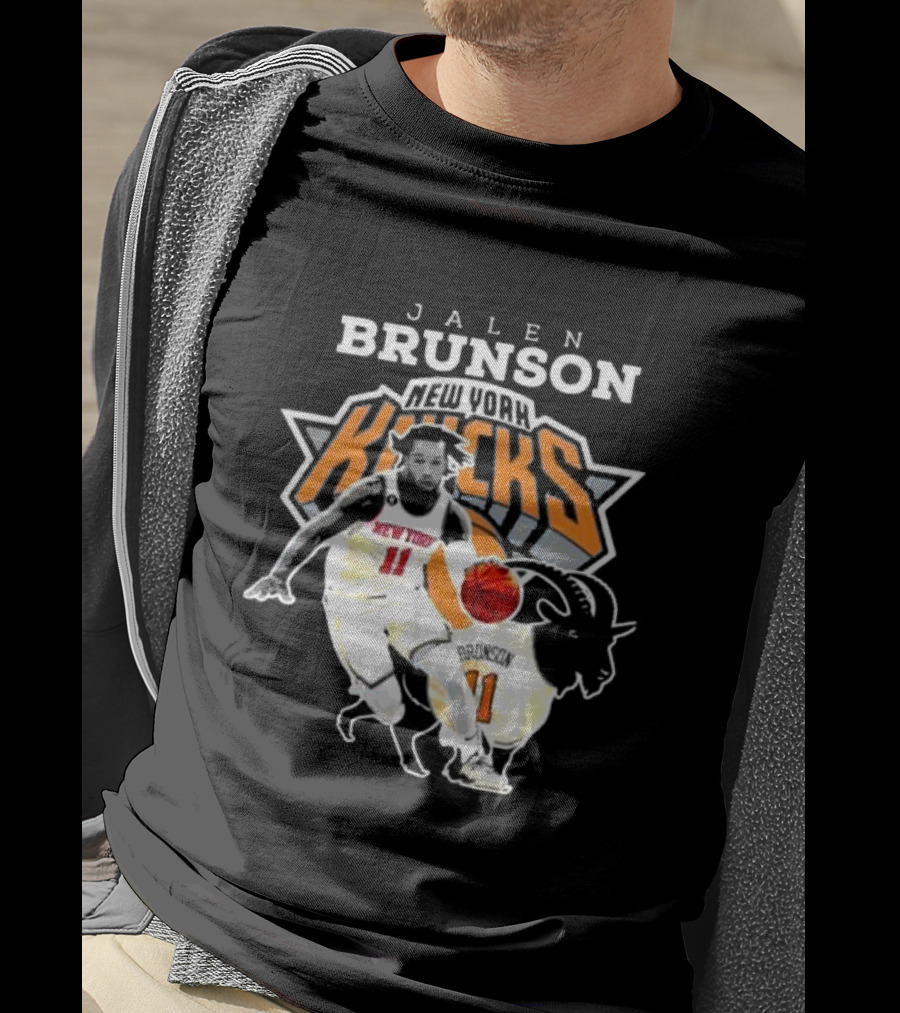 Jalen Brunson New York Knicks Goat Player T-Shirt