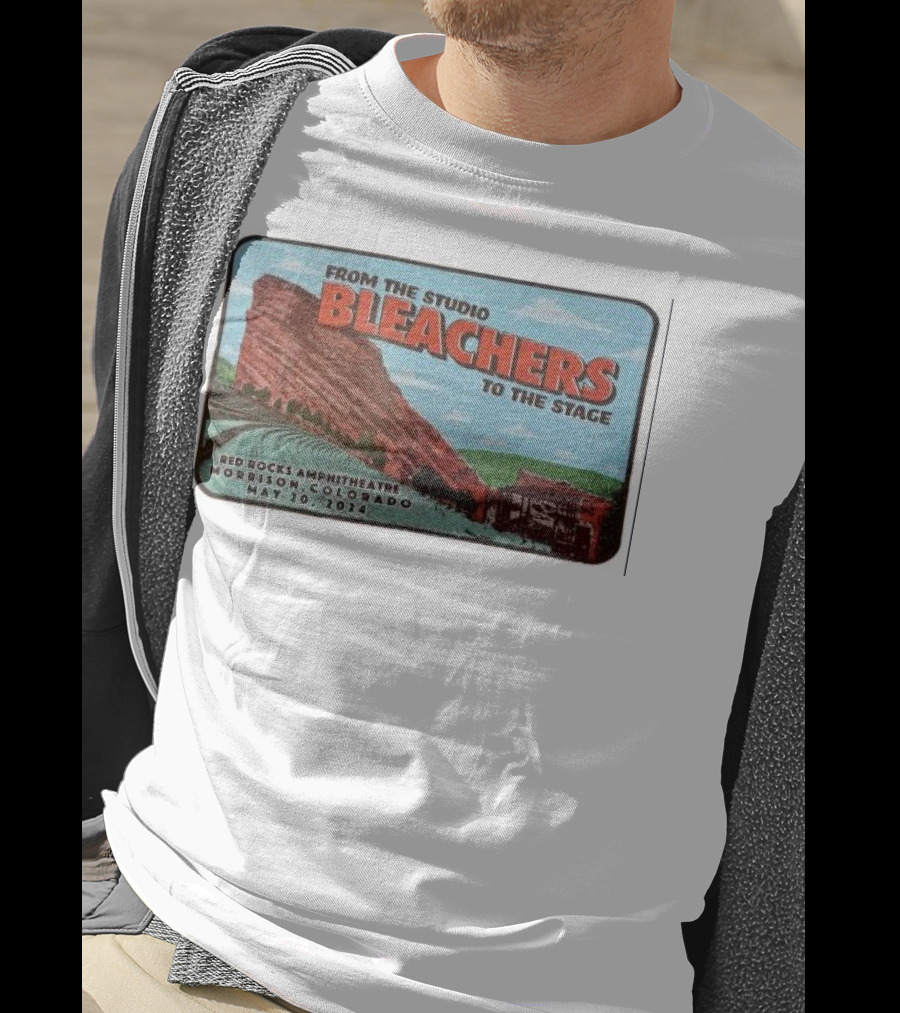 Bleachers From The Studio To The Stage Red Rocks Amphitheatre Morrison Colorado May 20 T-Shirt
