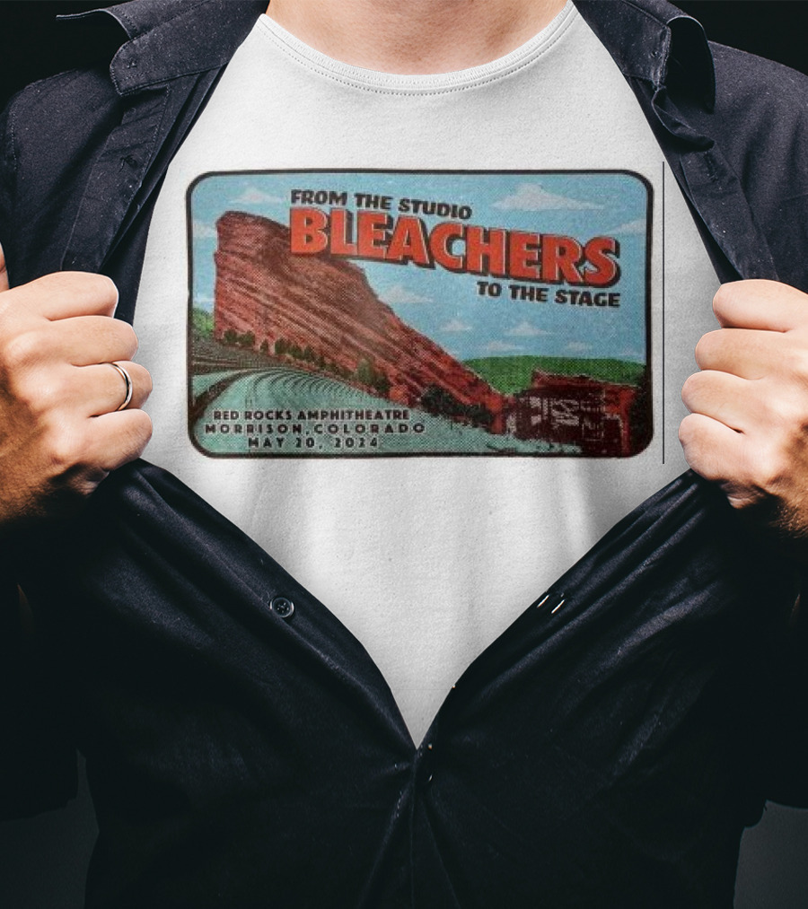 Bleachers From The Studio To The Stage Red Rocks Amphitheatre Morrison Colorado May 20 T-Shirt