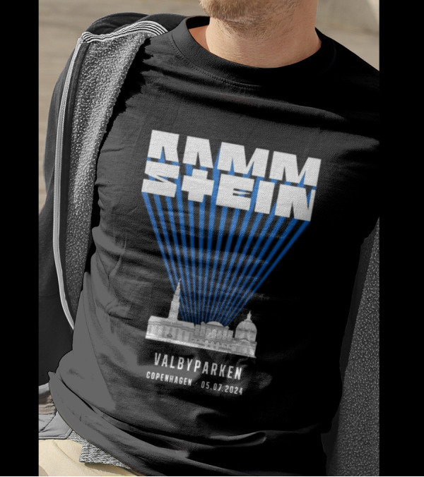 Rammstein Live In Valbyparken Copenhagen 05.07.2024 Concert Tour Event T-Shirt