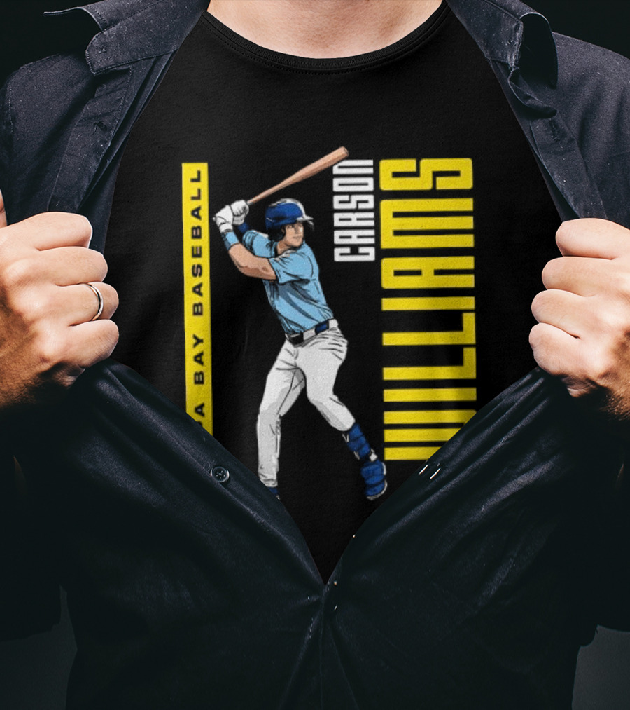 Carson Williams Tampa Bay Baseball Player Clutch Hitters T-Shirt