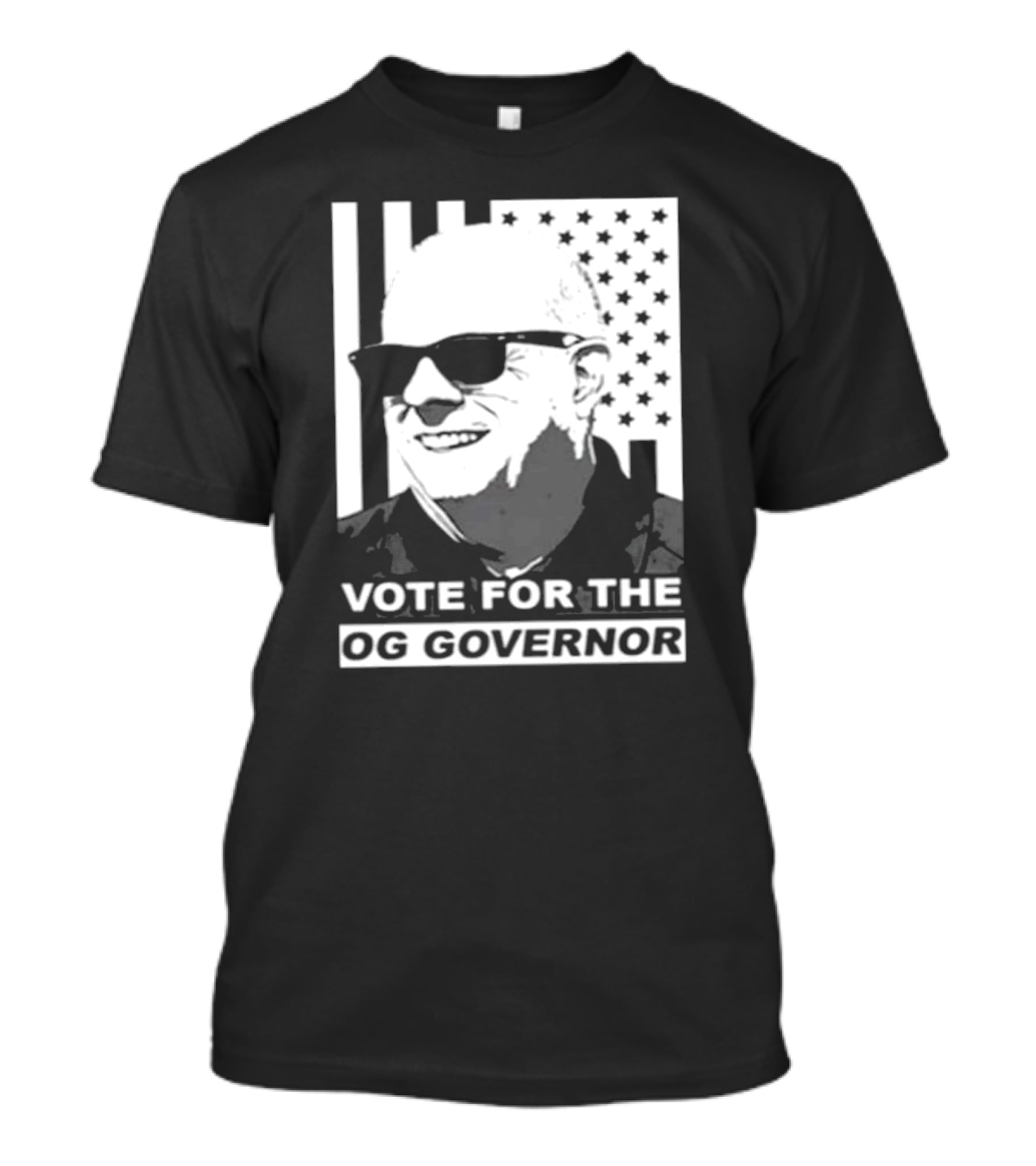 Vote For The OG Governor Larry Hogan With American Flag Background T-Shirt