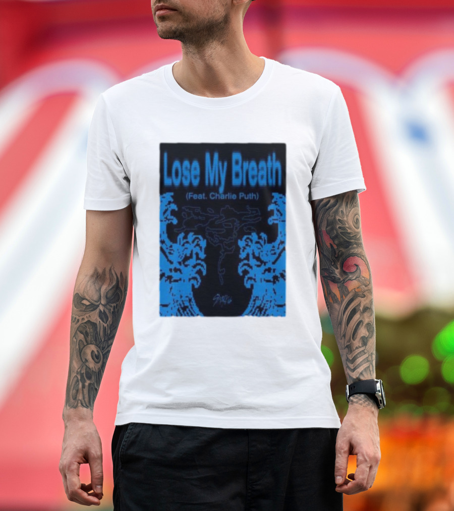 Stray Kids Lose My Breath Feat Charlie Puth Blue Wave T-Shirt