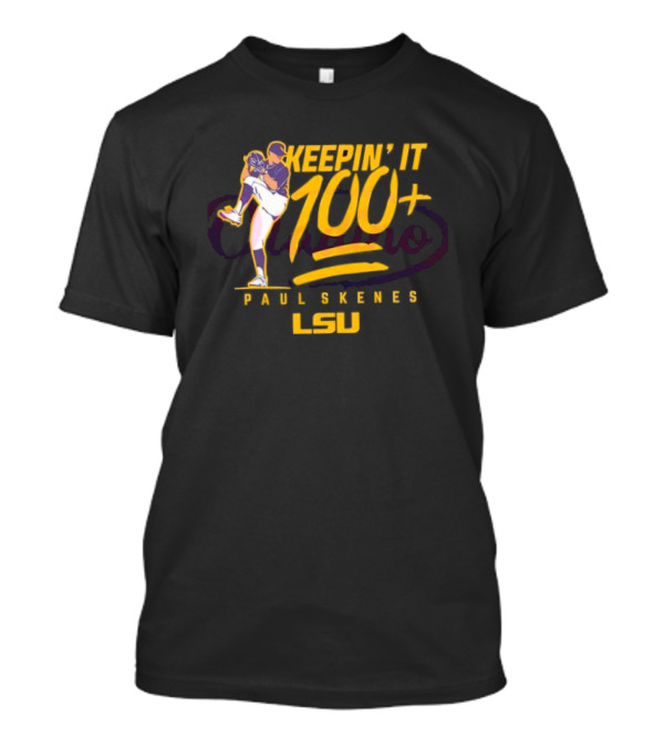 LSU Baseball Paul Skenes Keepin It 100+ T-Shirt