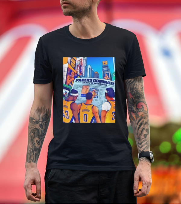 Premium T-Shirt: Pacers Dominate Game 7 in the Garden Broad Street Victory Highlights T-Shirt Pacers Dominate Game 7 in the Garden Broad Street Victory Highlights T-Shirt