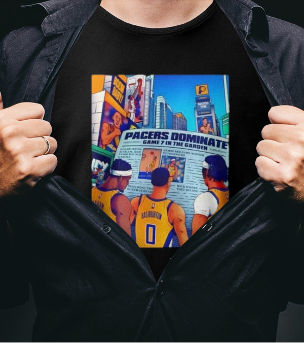 Pacers Dominate Game 7 In The Garden Broad Street Victory Highlights T-Shirt