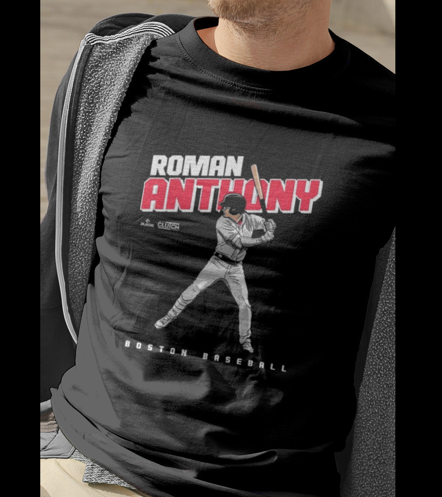 Roman Anthony Boston Baseball Player Artist Series Clutch Sports T-Shirt