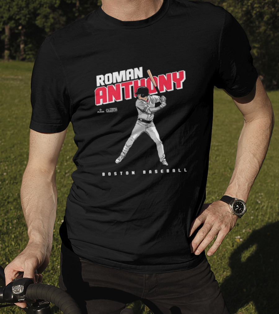 Roman Anthony Boston Baseball Player Artist Series Clutch Sports T-Shirt