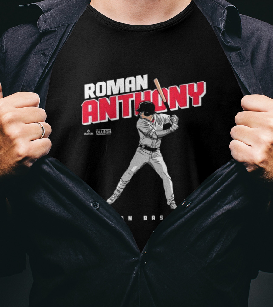 Roman Anthony Boston Baseball Player Artist Series Clutch Sports T-Shirt
