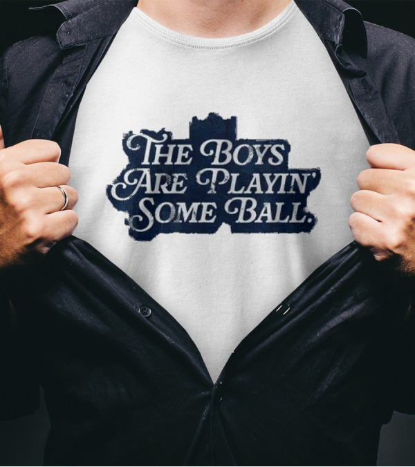 The Boys Are Playin’ Some Ball Vintage Style Retro Look T-Shirt