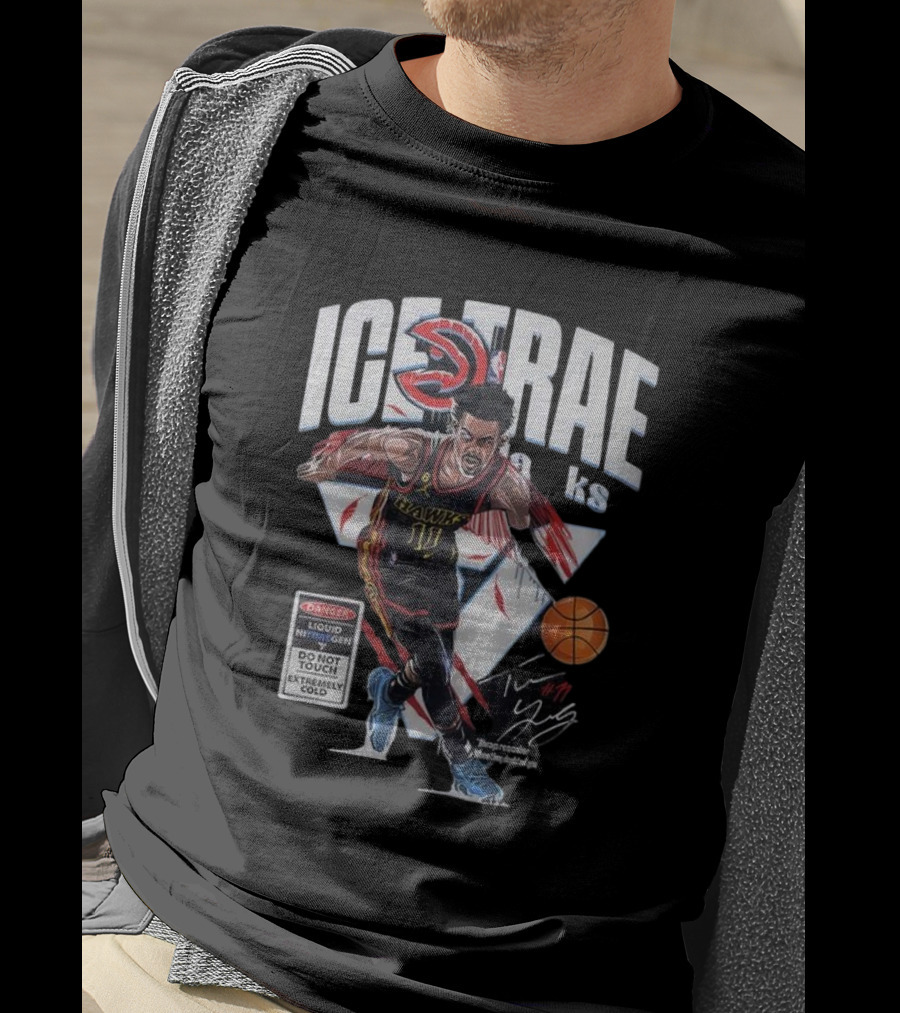ICE TRAE Atlanta Hawks Basketball Team Trae Young Star Signature T-Shirt