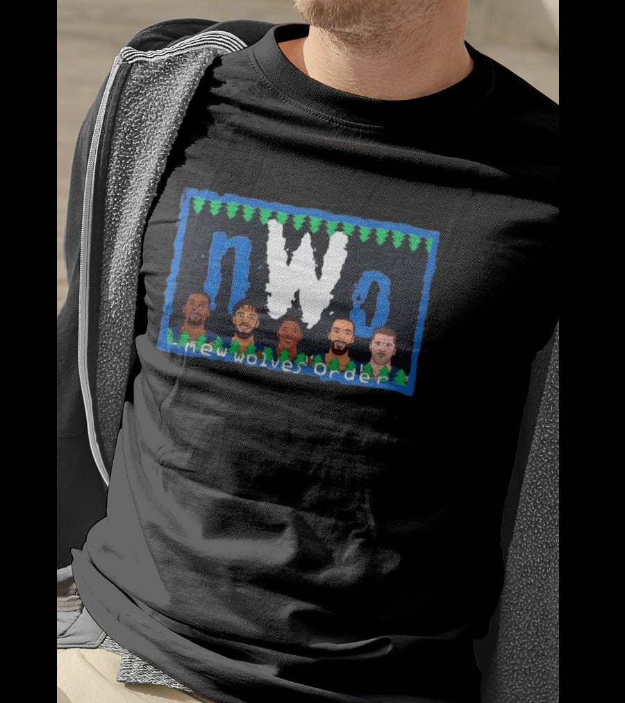Basketball Players Minnesota New Wolves Order NWo T-Shirt
