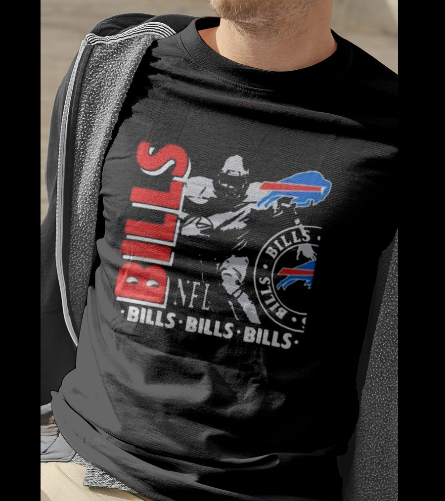 Buffalo Bills NFL Football Player Bills Bills Bills Logo T-Shirt