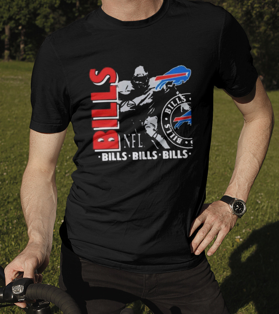 Buffalo Bills NFL Football Player Bills Bills Bills Logo T-Shirt