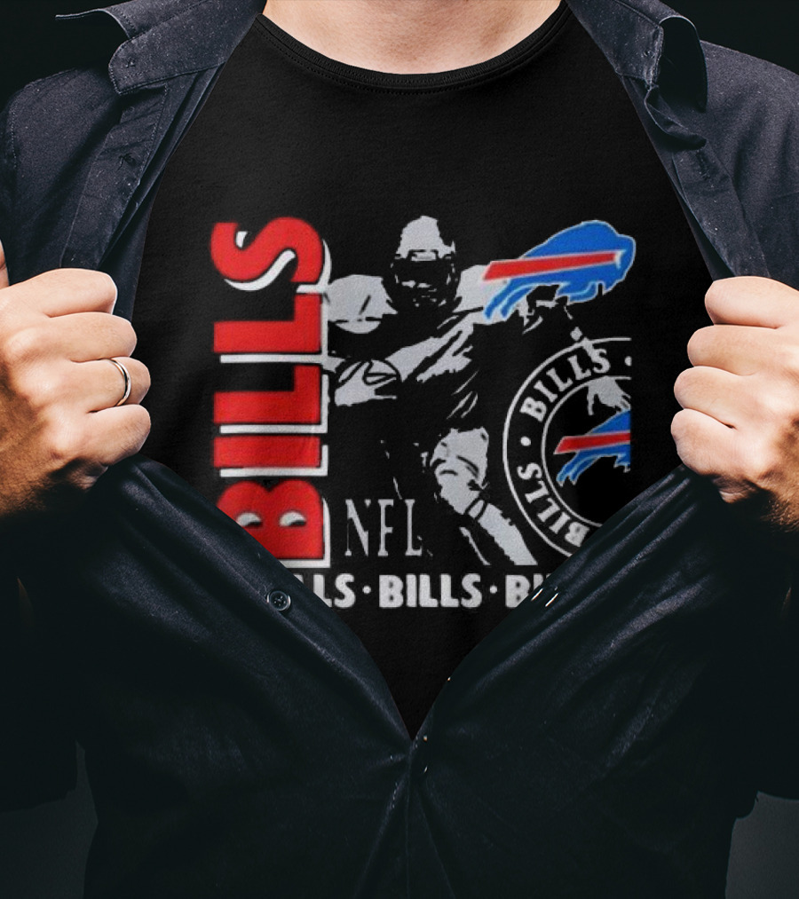 Buffalo Bills NFL Football Player Bills Bills Bills Logo T-Shirt