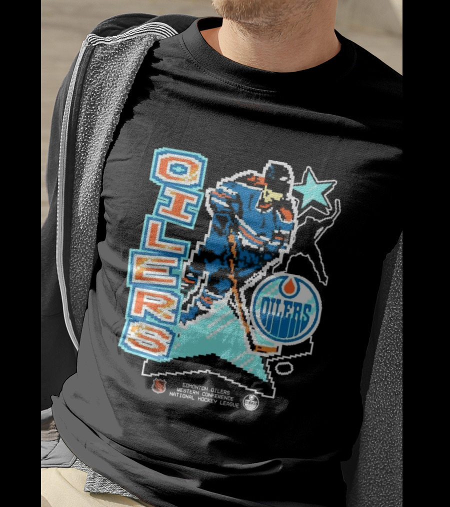 Edmonton Oilers Western Conference National Hockey League Player Retro T-Shirt