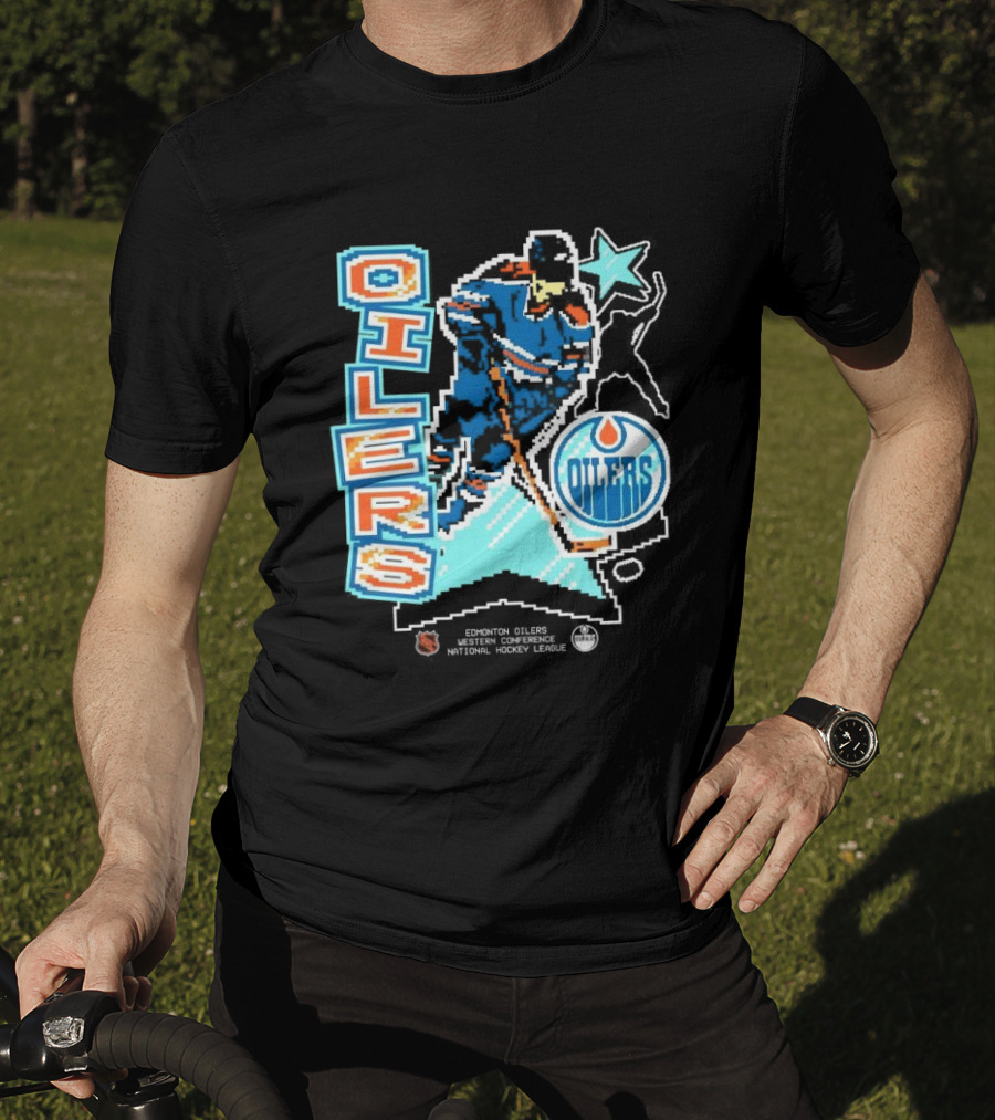 Edmonton Oilers Western Conference National Hockey League Player Retro T-Shirt