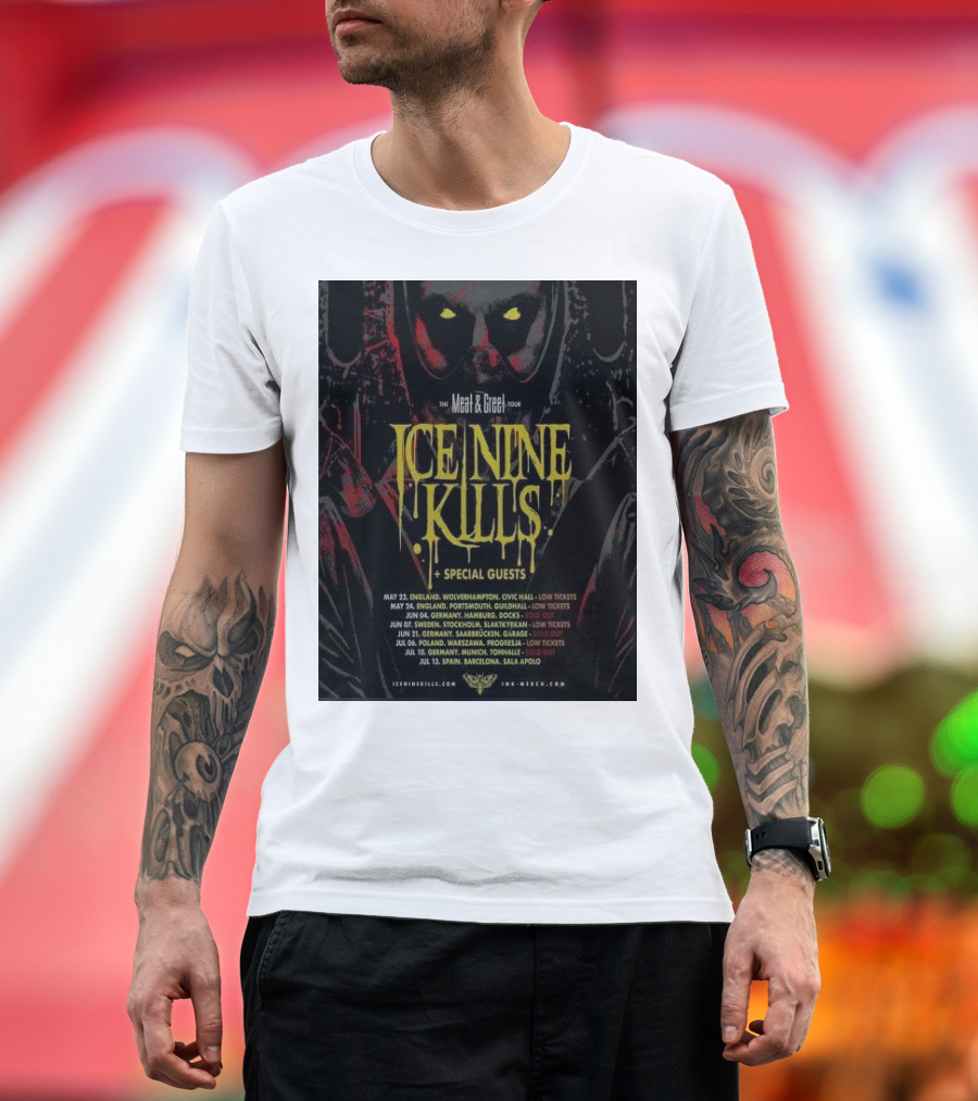 Ice Nine Kills The Meat and Greet Tour Special Guests 2024 Dates and Locations T-Shirt