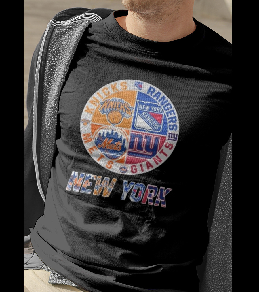 Knicks Rangers Mets Giants New York Proud Fan T-Shirt