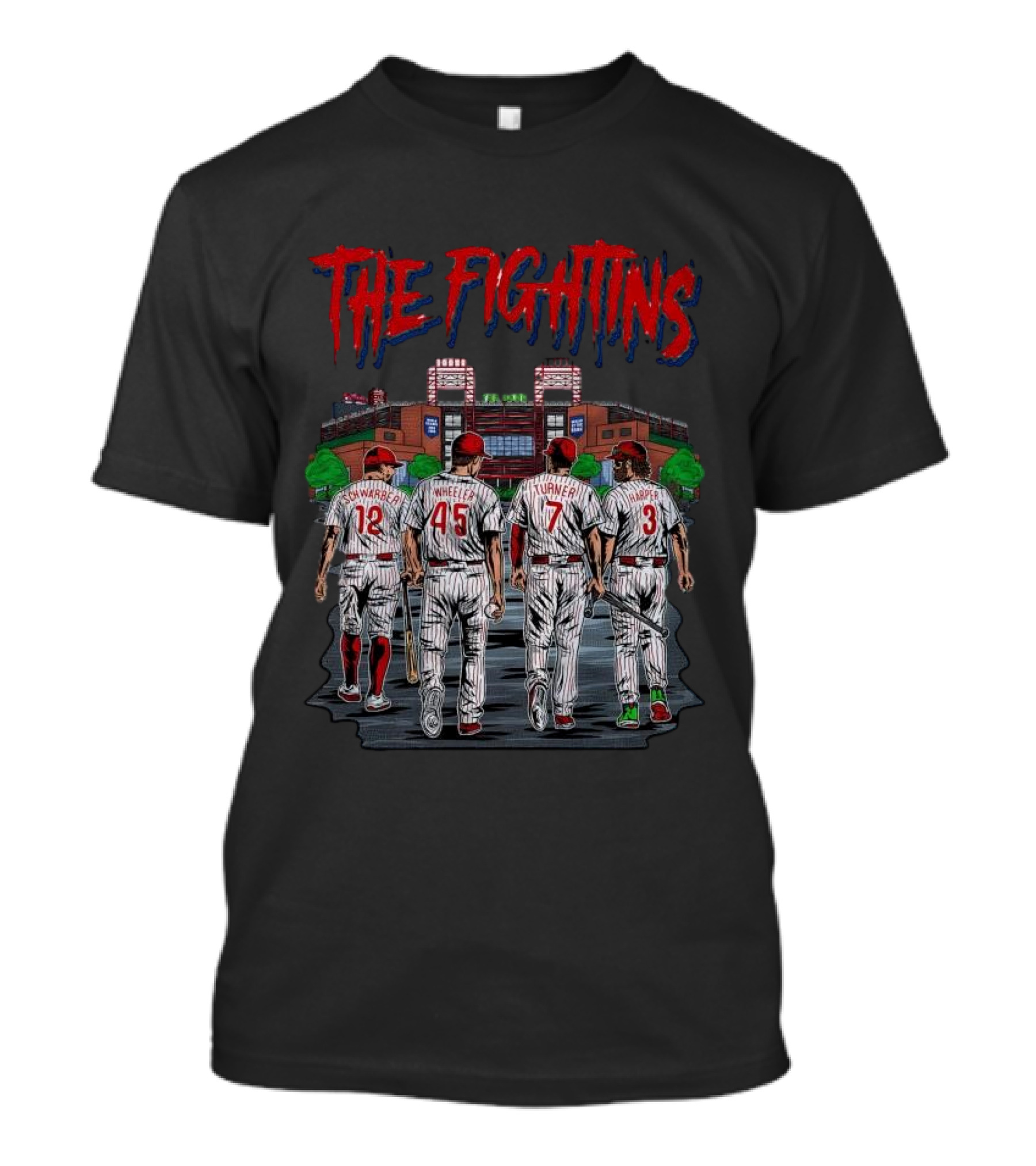 The Fightins Defend The Bank Philadelphia Phillies Players Stadium T-Shirt
