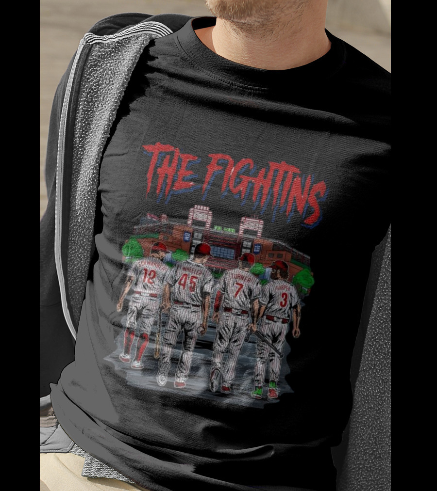 The Fightins Defend The Bank Philadelphia Phillies Players Stadium T-Shirt