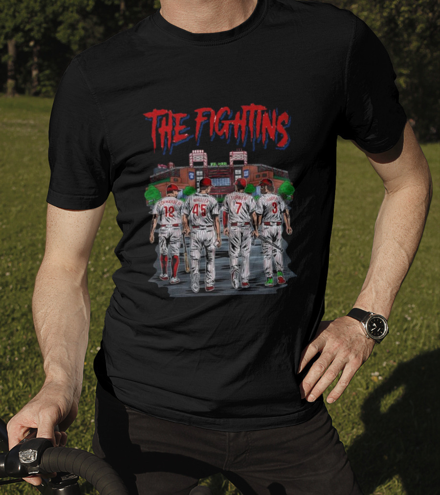 The Fightins Defend The Bank Philadelphia Phillies Players Stadium T-Shirt