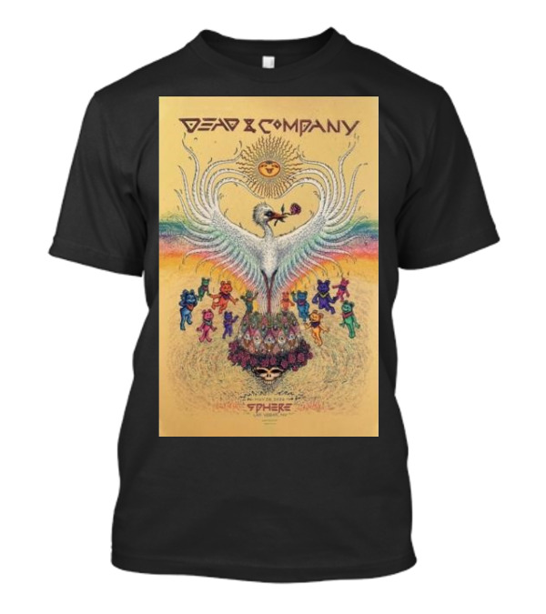 Dead And Company Tour Sphere Las Vegas Psychedelic Bear T-Shirt