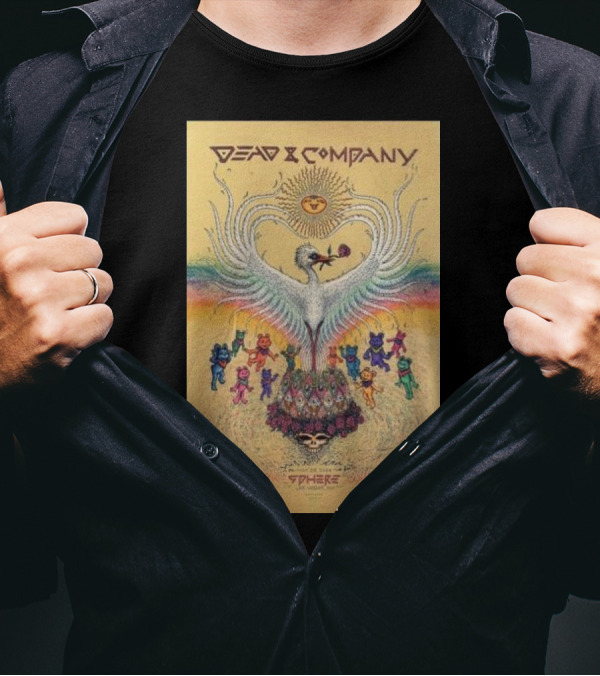Dead And Company Tour Sphere Las Vegas Psychedelic Bear T-Shirt