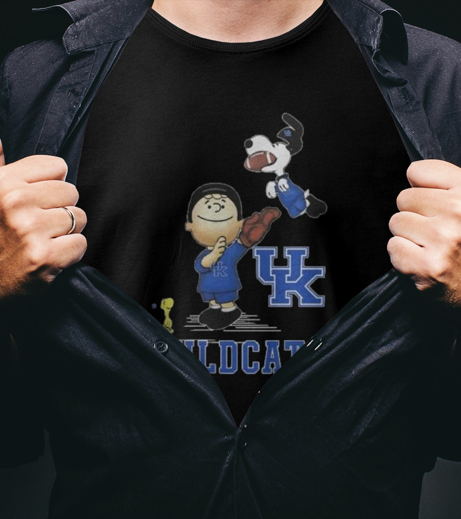 Snoopy Charlie Brown Woodstock UK Wildcats Peanuts T-Shirt