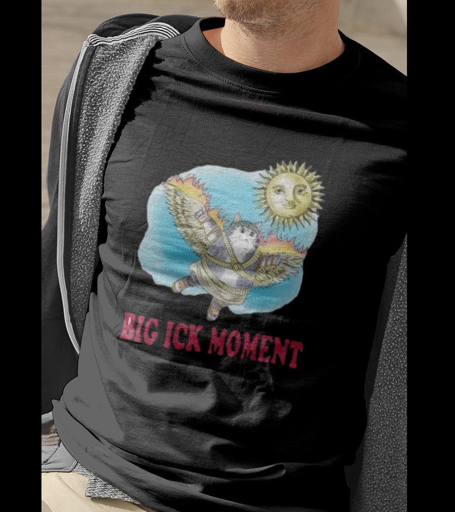 Big Ick Moment Cat With Wings And Sun T-Shirt