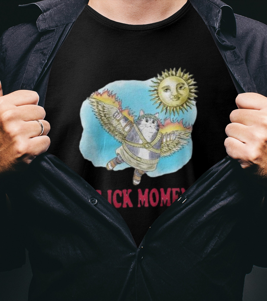 Big Ick Moment Cat With Wings And Sun T-Shirt