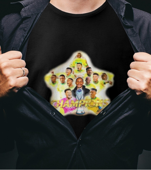 Mamelodi Sundowns 2024 DStv Premiership Champions 7 In A Row Champions T-Shirt