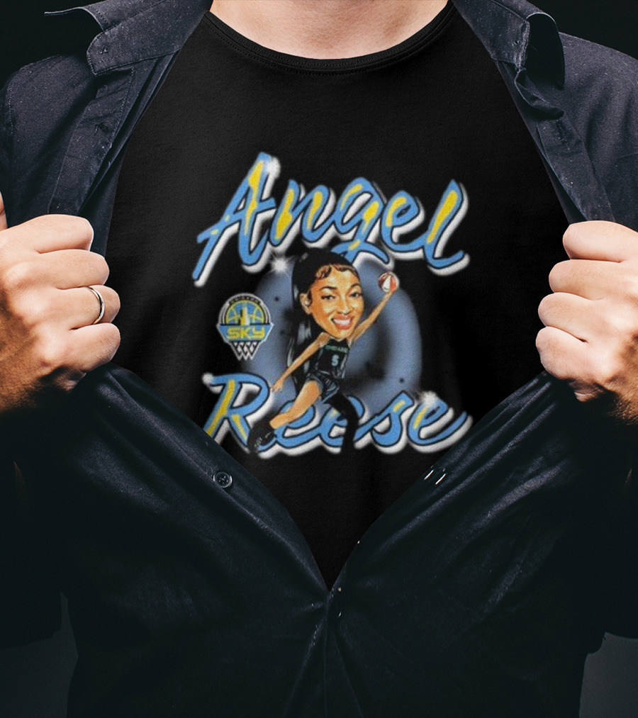 Angel Reese Sky Basketball Figurine T-Shirt