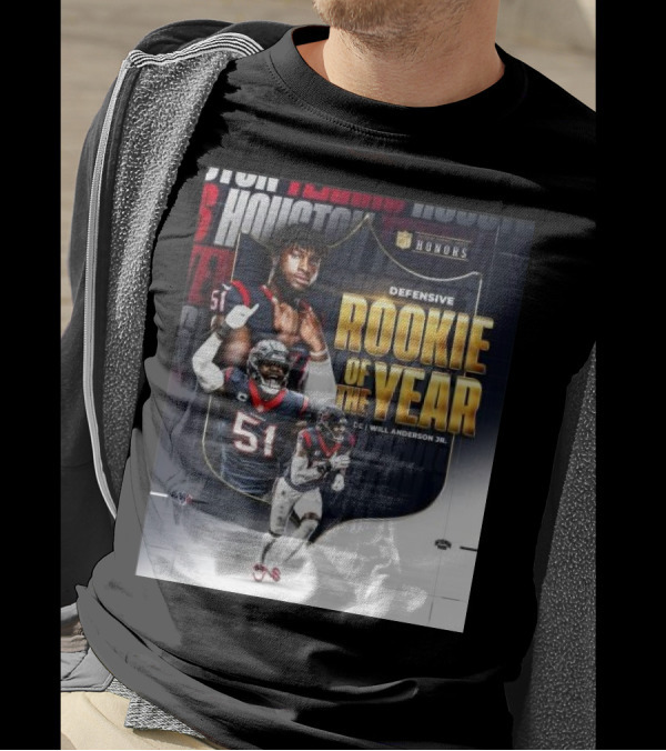 Will Anderson Jr. Houston Texans Defensive Rookie Of The Year 2024 HONORS T-Shirt