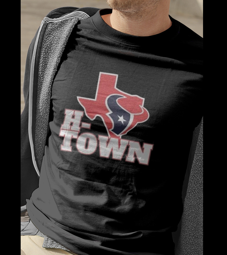 H-Town Texas Silhouette Houston Texans Star T-Shirt