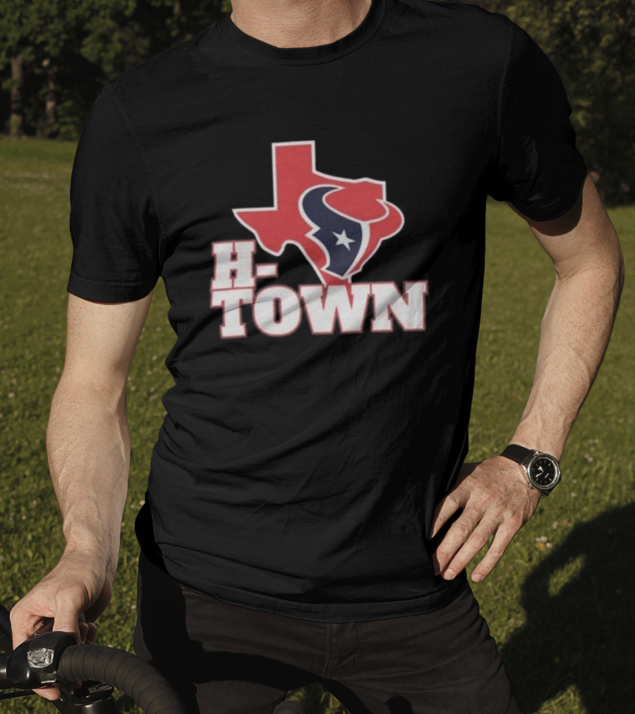 H-Town Texas Silhouette Houston Texans Star T-Shirt