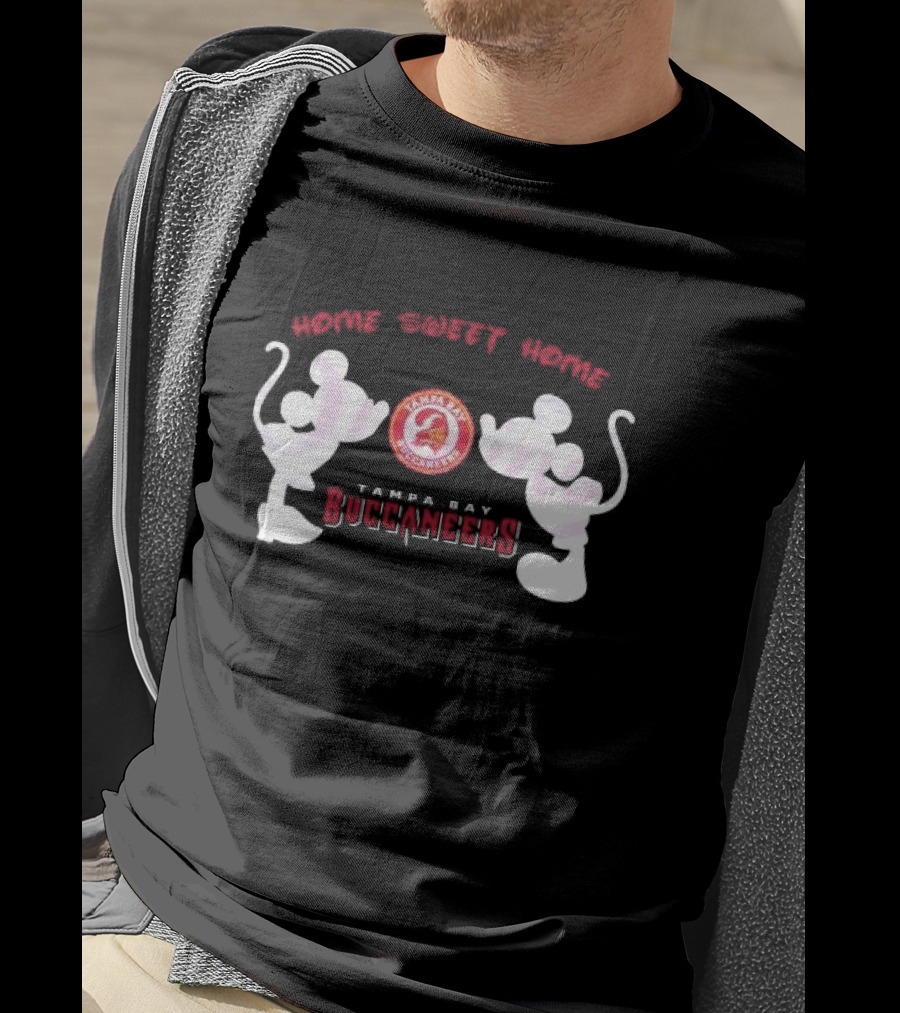 Home Sweet Home Mickey Minnie Tampa Bay Buccaneers T-Shirt