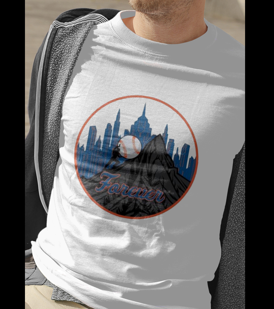 Forever New York Mets City Baseball Skyline T-Shirt