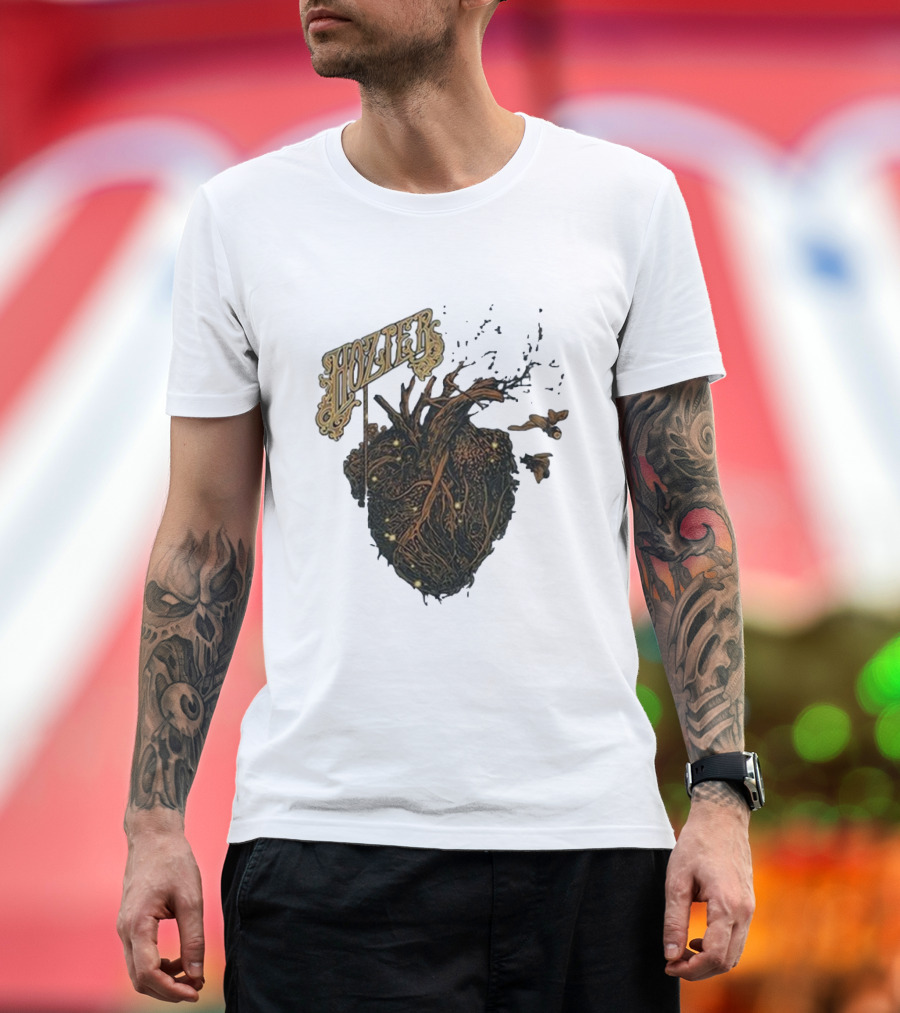 Hozier Heart and Roots Design Noblesville May 28 T-Shirt