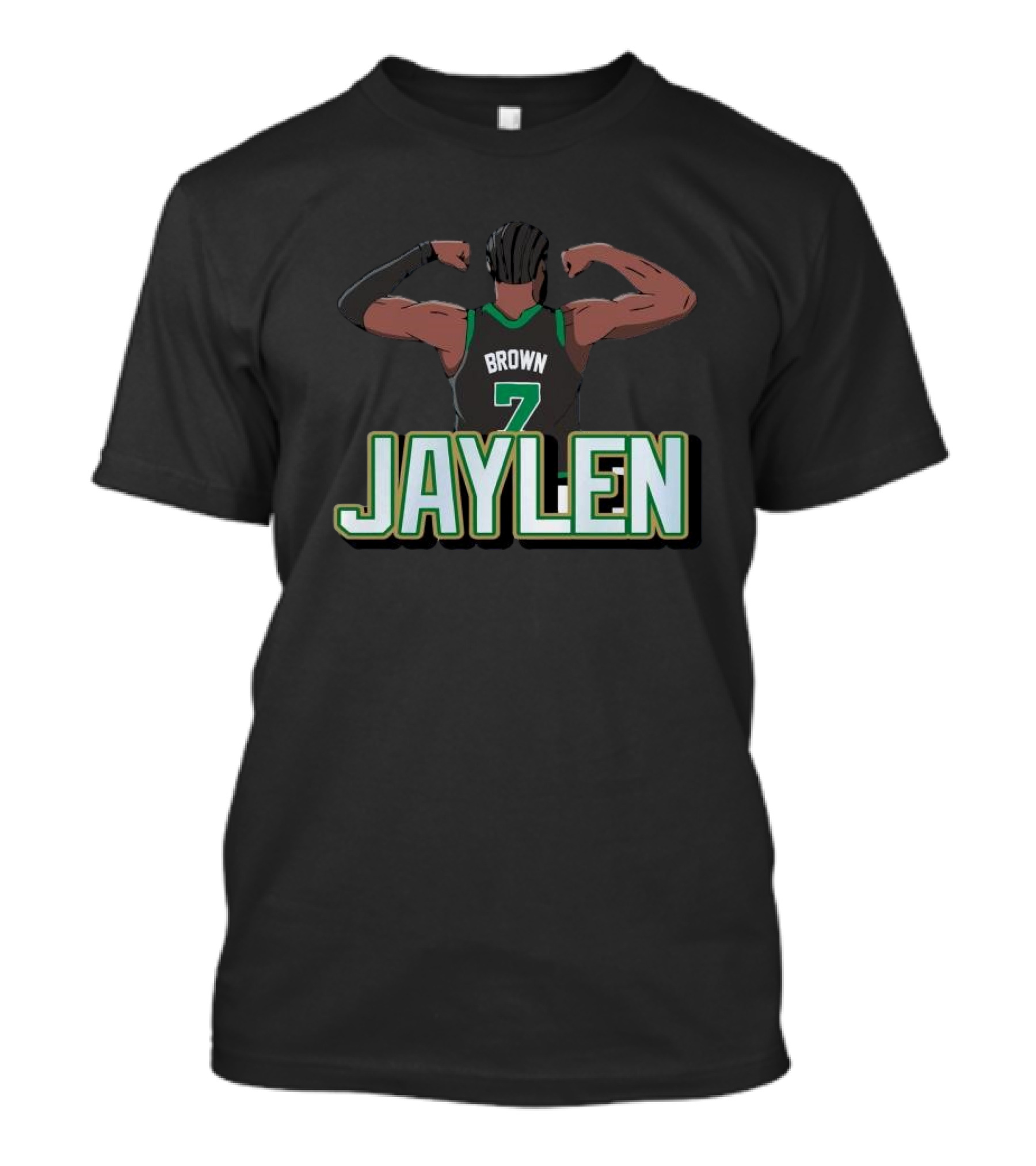 Jaylen Brown Celtics Number 7 Flex NBA T-Shirt