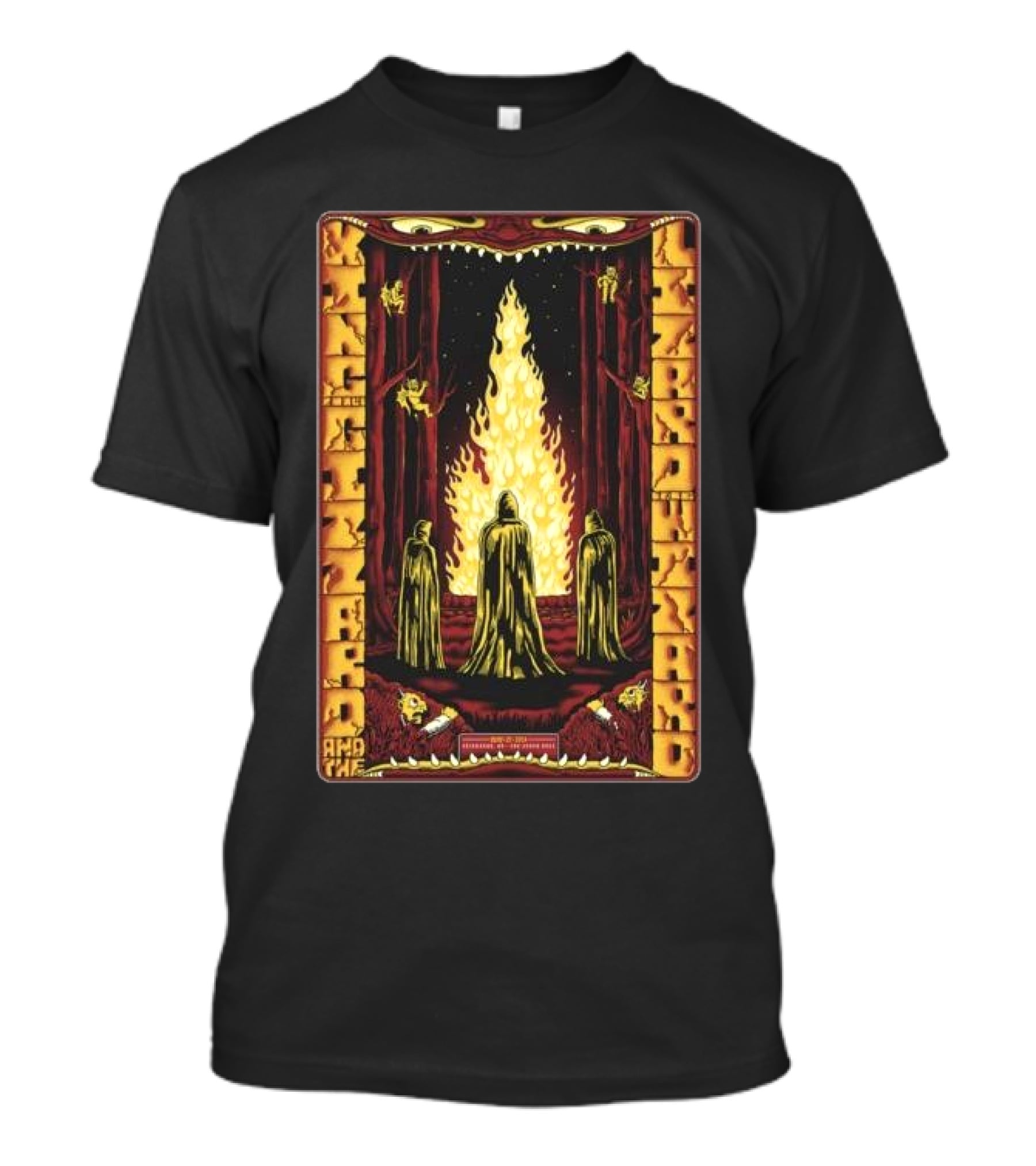 King Gizzard And The Lizard Wizard Cloaked Figures Fire May 27 T-Shirt