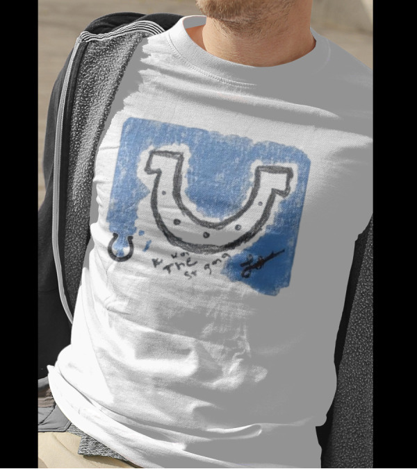 Laiatu Latu Indianapolis Colts Rookie Horseshoe Paint Tri-Blend T-Shirt