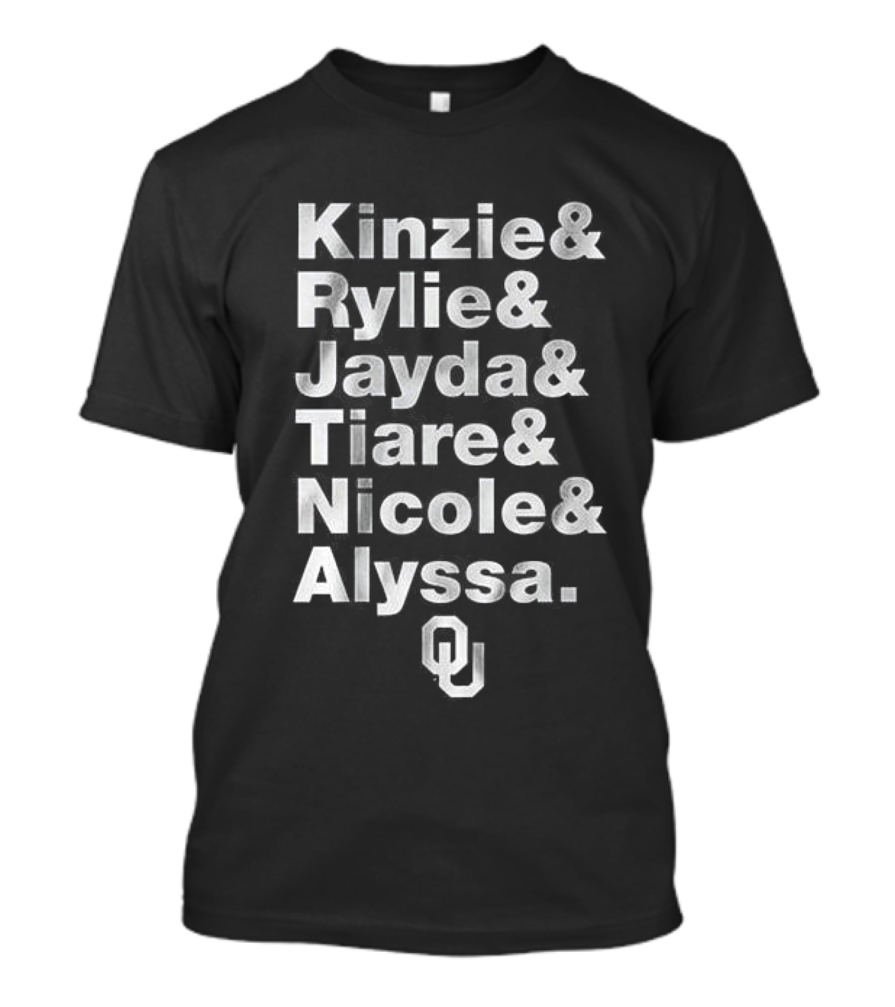 OU Oklahoma Sooners Softball Kinzie Rylie Jayda Tiare Nicole Alyssa Senior Class T-Shirt