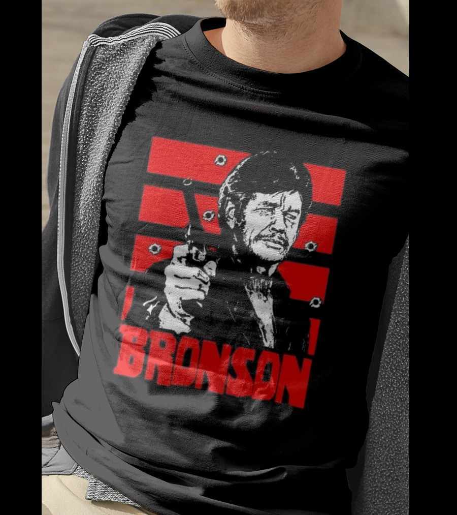 Chat Rat 99 Mag Charles Bronson 70s Movie Death Wish 1974 Gun Iconic Bronson Image T-Shirt