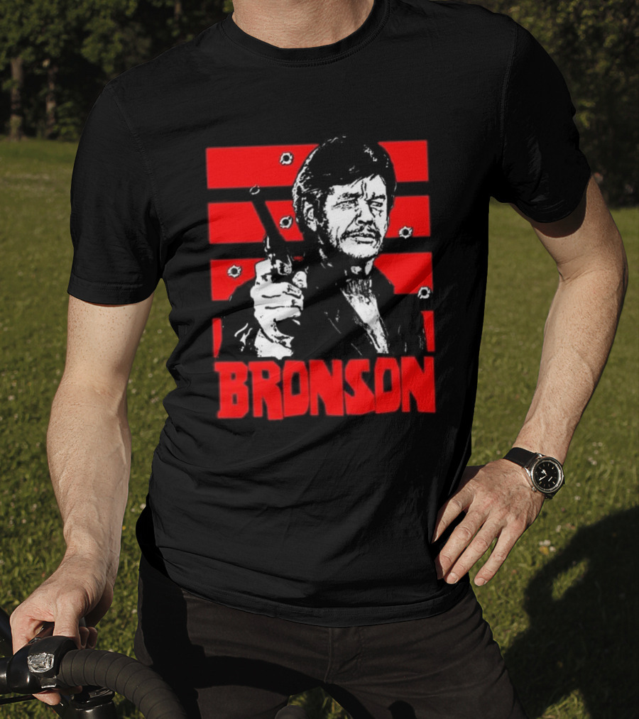 Chat Rat 99 Mag Charles Bronson 70s Movie Death Wish 1974 Gun Iconic Bronson Image T-Shirt