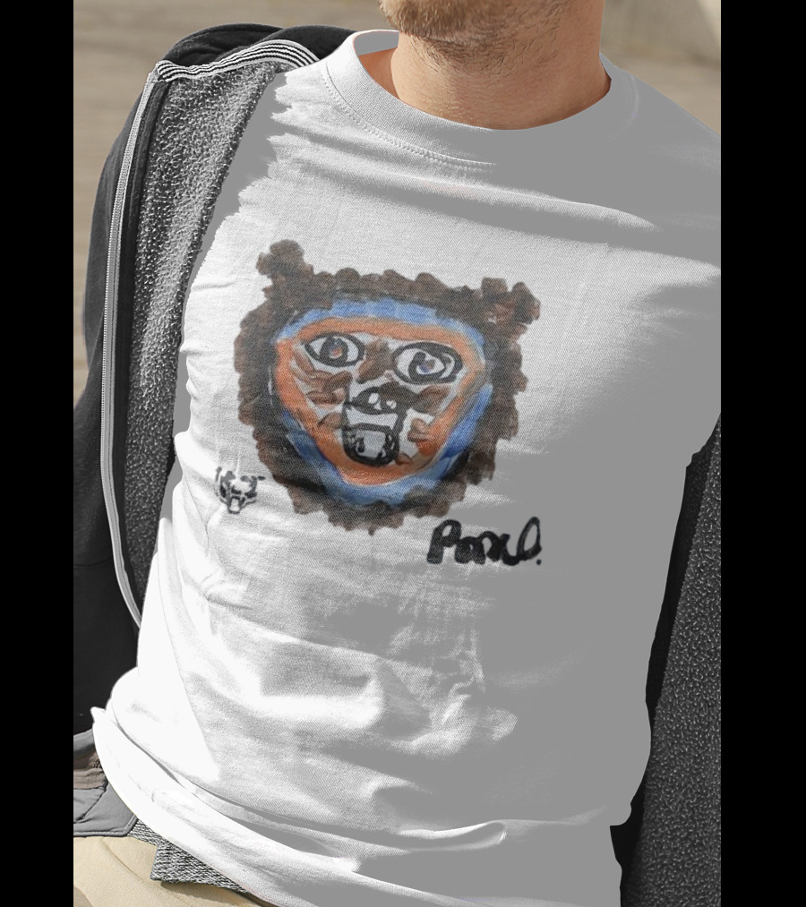 Rome Odunze Chicago Bears Rookie Paint Tri-Blend T-Shirt