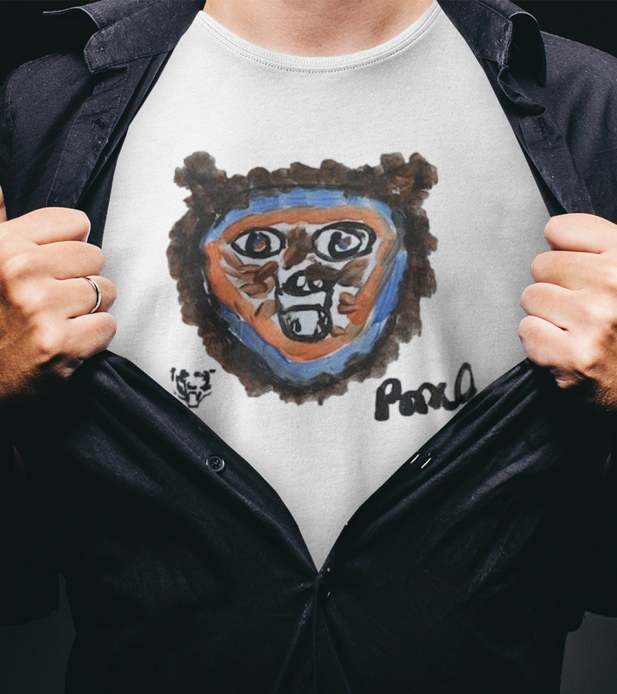 Rome Odunze Chicago Bears Rookie Paint Tri-Blend T-Shirt