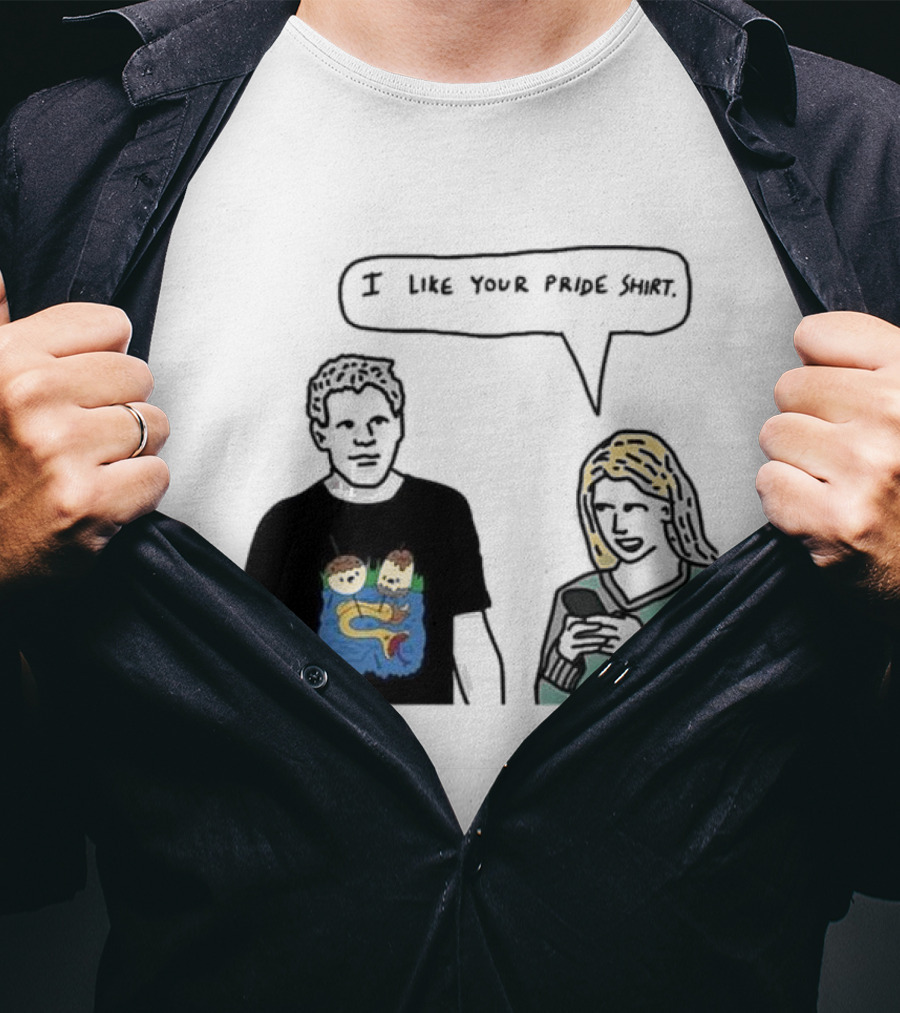 I Like Your Pride Shirt Lion And Monkeys By Water Speak Bubble T-Shirt